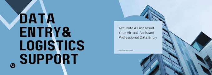do data entry, documentation, billing, inventory control and logistics support