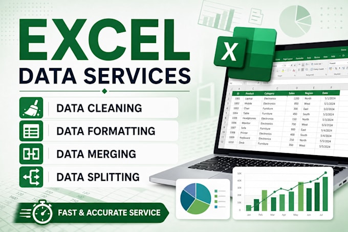 be your virtual assistant for data entry, data cleaning