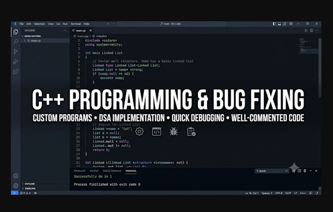 fix bugs and write c plus plus programs
