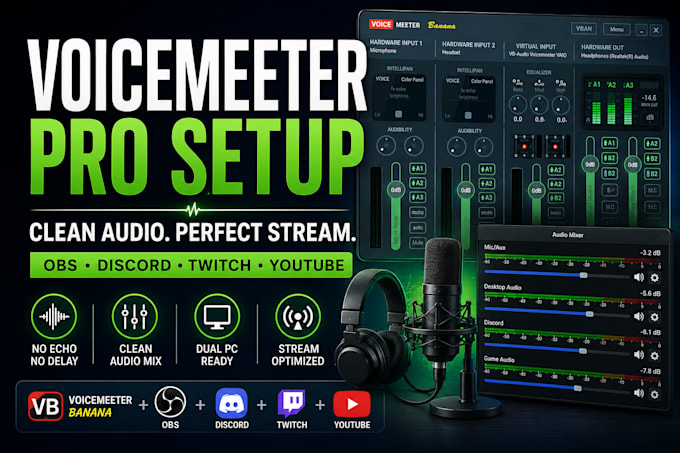 configure voicemeeter banana professionally