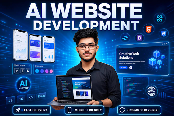 design ai powered automated business website with chatbot integration