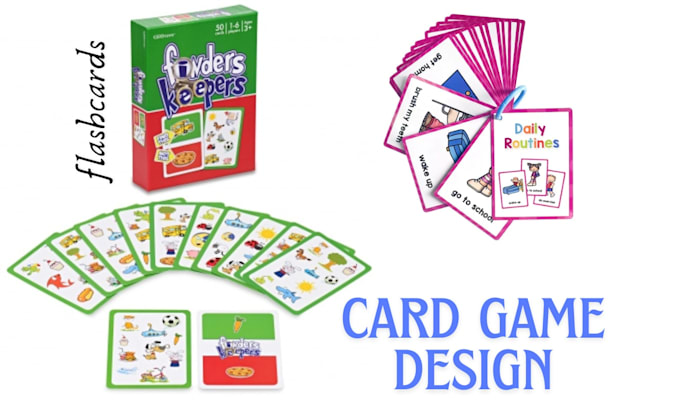 design fun educational card games for kids to learn and play