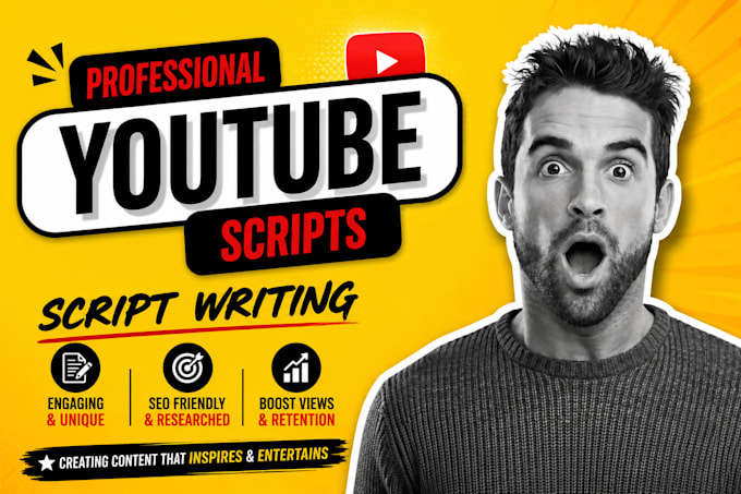 write engaging youtube scripts and documentaries