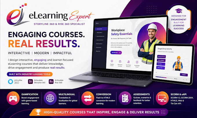 design elearning course in articulate storyline 360