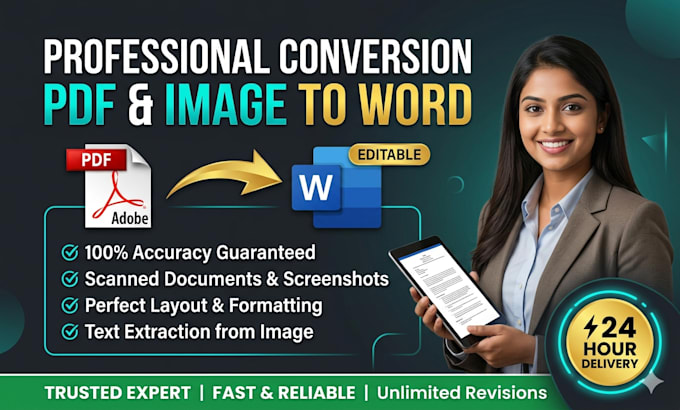 do PDF or image to word conversion