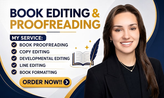 do book editing, proofreading and line editing
