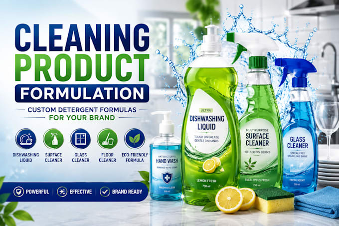 be your dishwashing and surface cleaner detergent formulation chemist