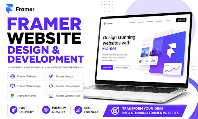 framer website framer design framer web design framer develop figma to framer
