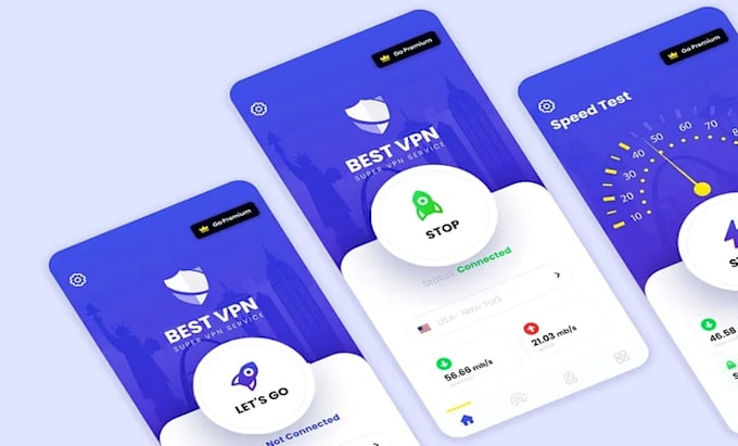 develop VPN ios and android app with customized admin panel