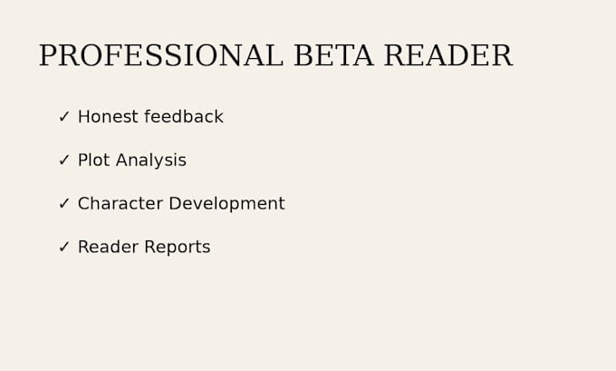 read your book or ebook and assist you in improving it