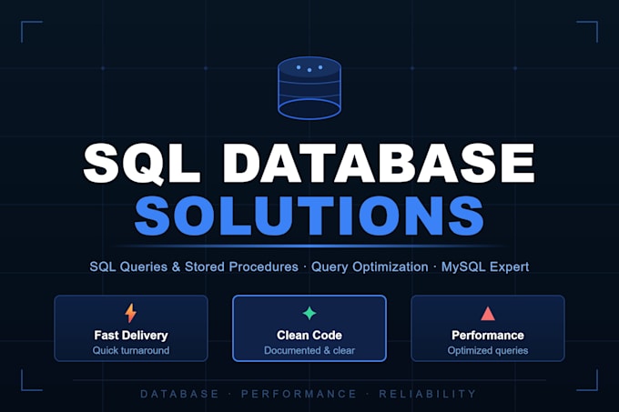 write sql queries, stored procedures and database solutions