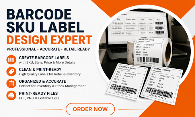 retail barcode sku labels for square, shopify, and clover pos