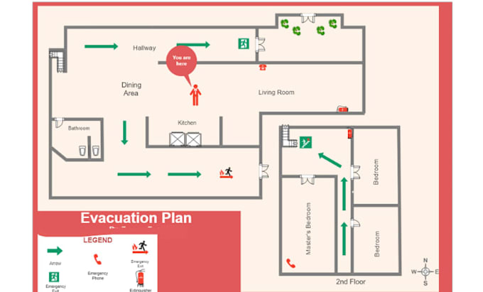 create life safety and fire evacuation plans for you