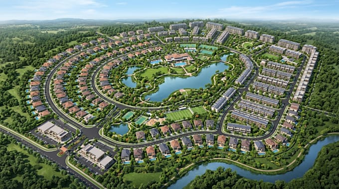 design master plan, land subdivision plan, estate map