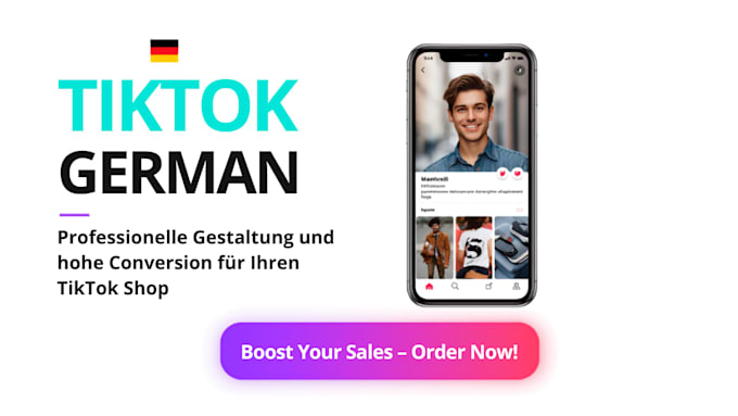 design and optimize tiktok shop germany profile and storefront