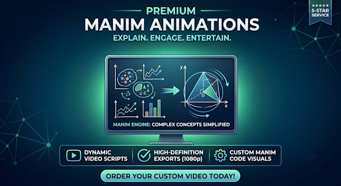 create 3blue1brown style manim animations with voiceover