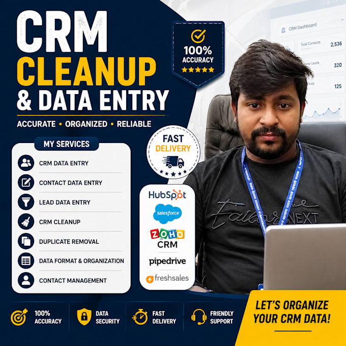 do accurate CRM data entry and data cleanup