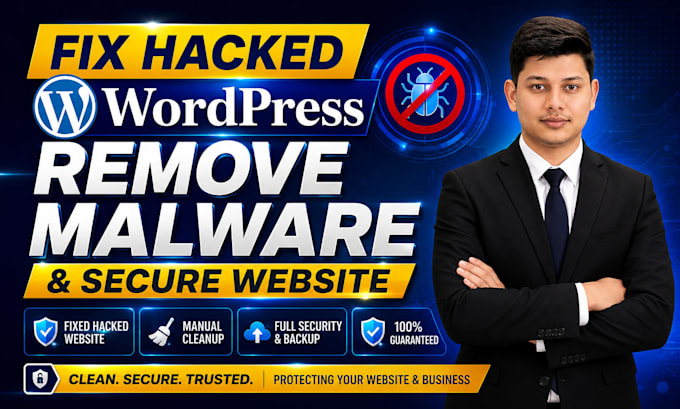 clean hacked wordpress site, malware removal and full security