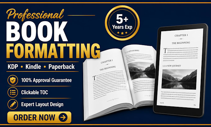 do fast KDP book formatting and ebook conversion, amazon kindle formatting