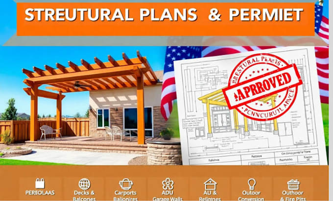 fix permit correction adu permit plan, garage conversion, and structural framing