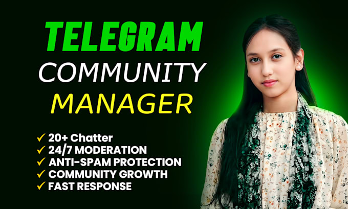 be your telegram community manager
