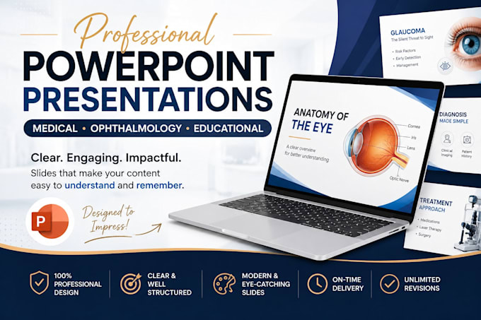 create professional ophthalmology medicine powerpoint presentations