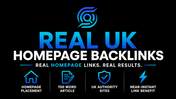 provide high authority home page UK backlinks