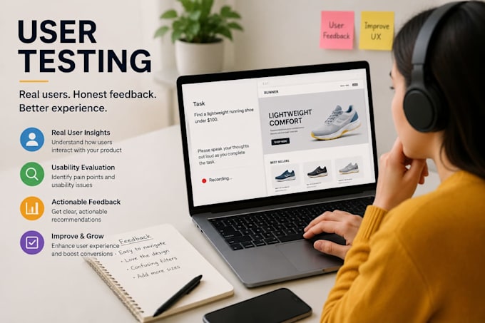 do user testing app and website review