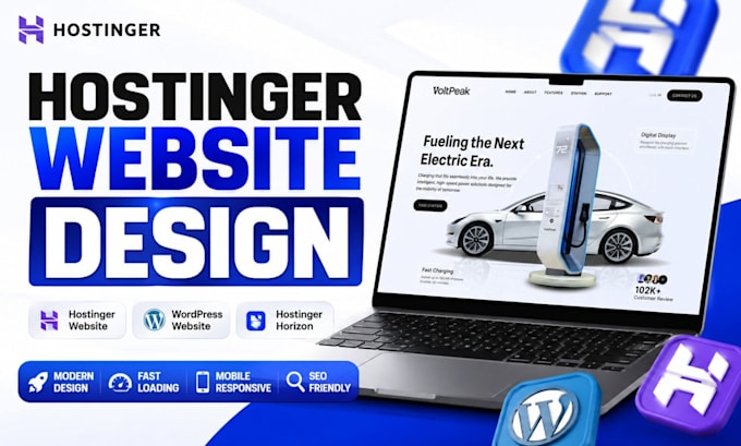 design, redesign hostinger website, wordpress website, hostinger horizon website