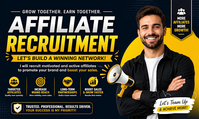 recruit targeted high converting affiliates for your affiliate program