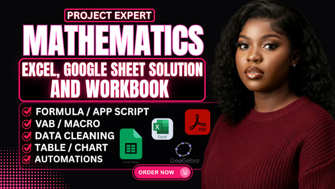 help in mathematics, statistics, programming and excel projects