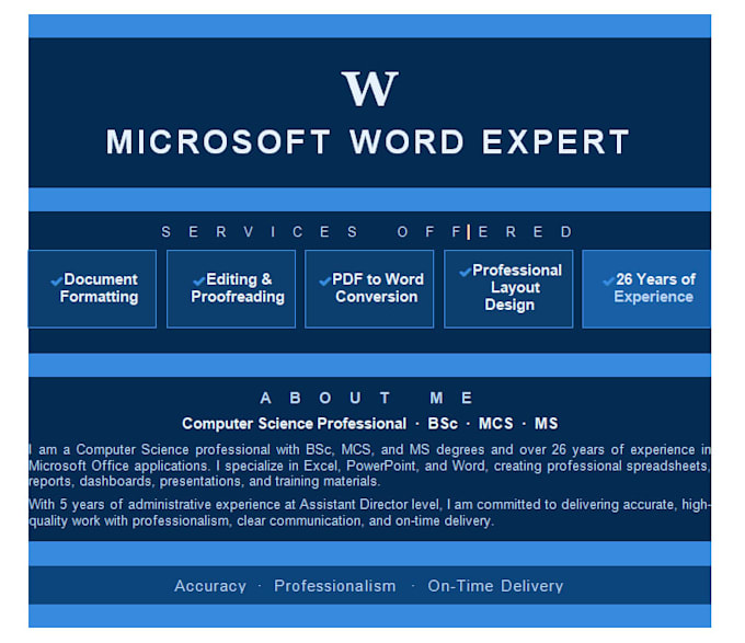 microsoft word formatting, editing and document conversion
