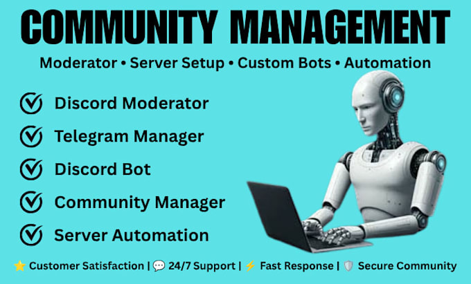 be your discord moderator, telegram moderator, and create custom discord bots
