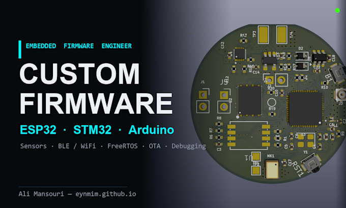 program esp32 stm32 and arduino firmware for your project
