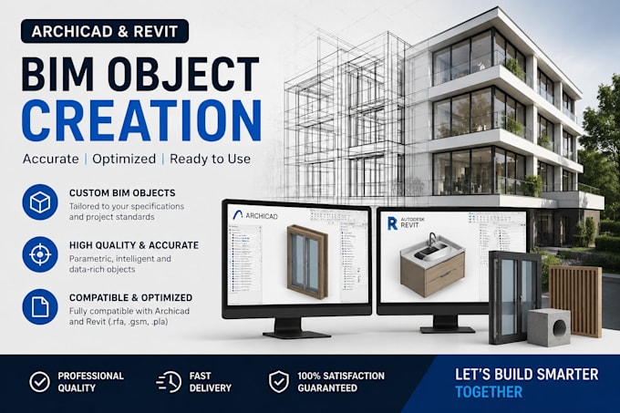create archicad bim objects and custom GSM models