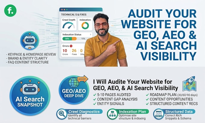 audit your website for GEO, aeo and ai search visibility