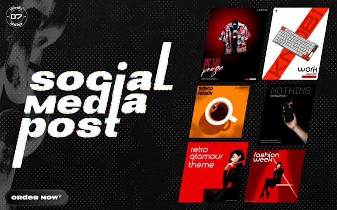 design social media posts, instagram feed and facebook ads