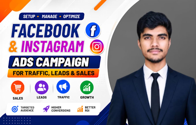 setup facebook ads campaign for traffic, leads and sales