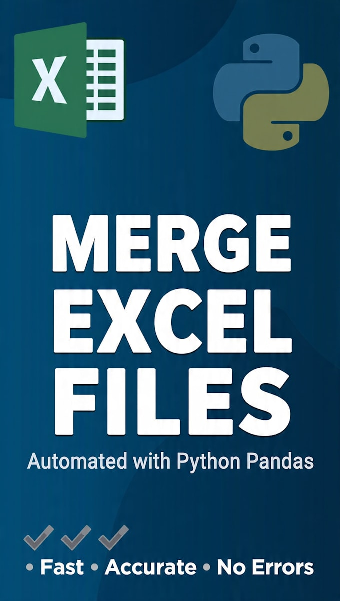 merge and automate excel files using python pandas