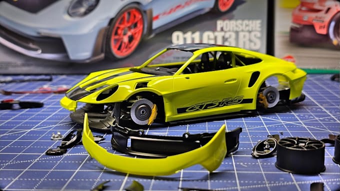 create 3d car body kit model, and rc car shells 3d rc kit print model