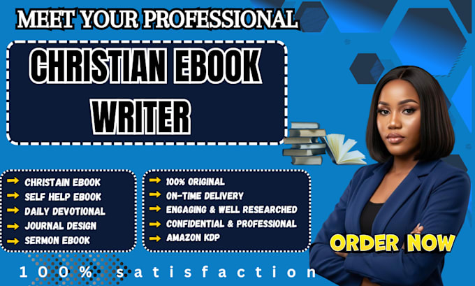 ghostwrite christian ebook, self help journal, sermon, devotional ebook write