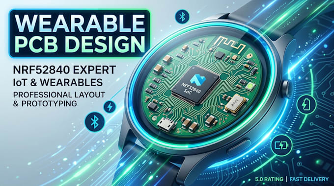 develop ultra low power wearable pcb using nrf52840