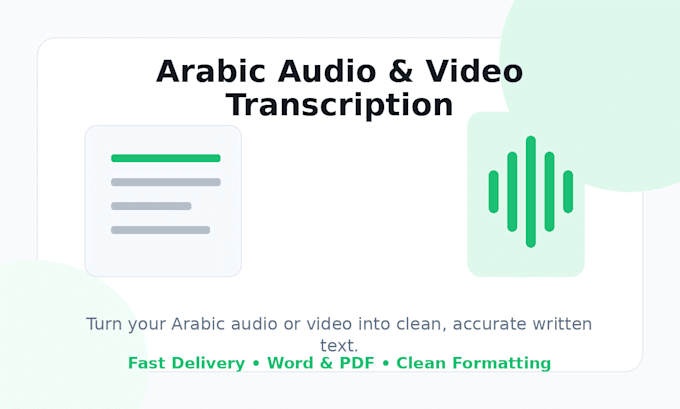 transcribe arabic audio and video accurately