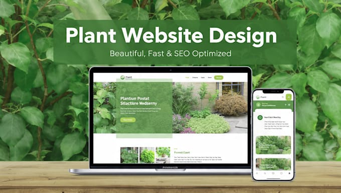 design high converting plant website