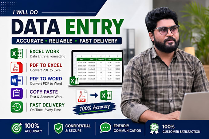 do data scraping and data entry