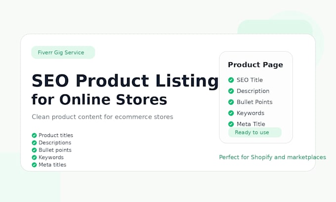 write product descriptions for shopify products