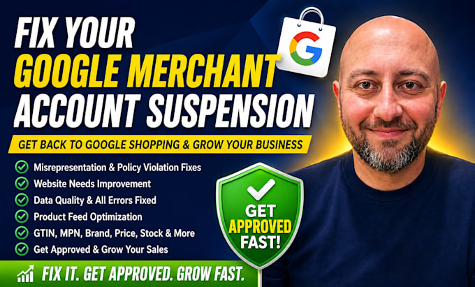 fix google merchant misrepresentation, suspension, policy violation errors, gtin