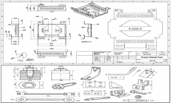 create mechanical cad designs technical drawings and cnc files