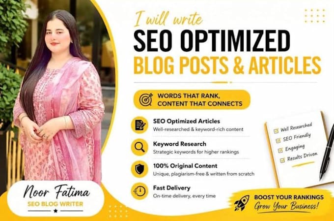 write SEO lifestyle and business blog posts or articles
