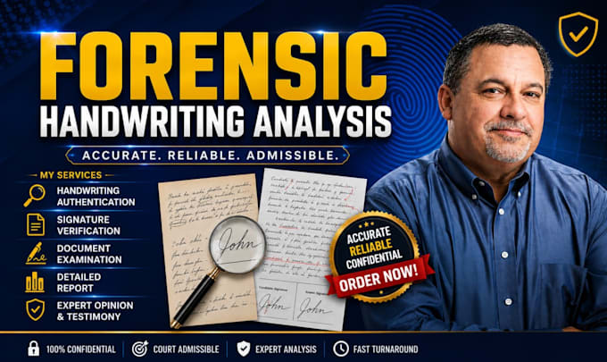 do forensic handwriting and signature analysis with company forensic report